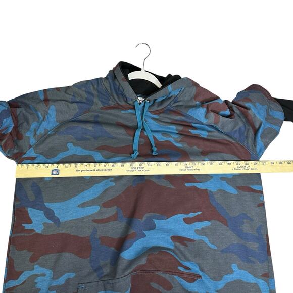 KingSize Men’s Camouflage Hooded Longsleeve Sweatshirt Tall XL - Picture 5 of 6